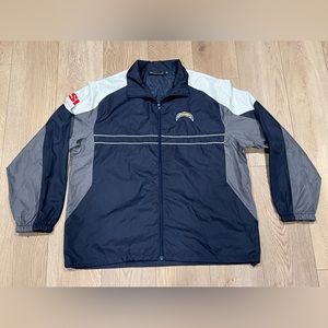 Los Angeles Chargers Embroidered Windbreaker Jacket, Size XL
